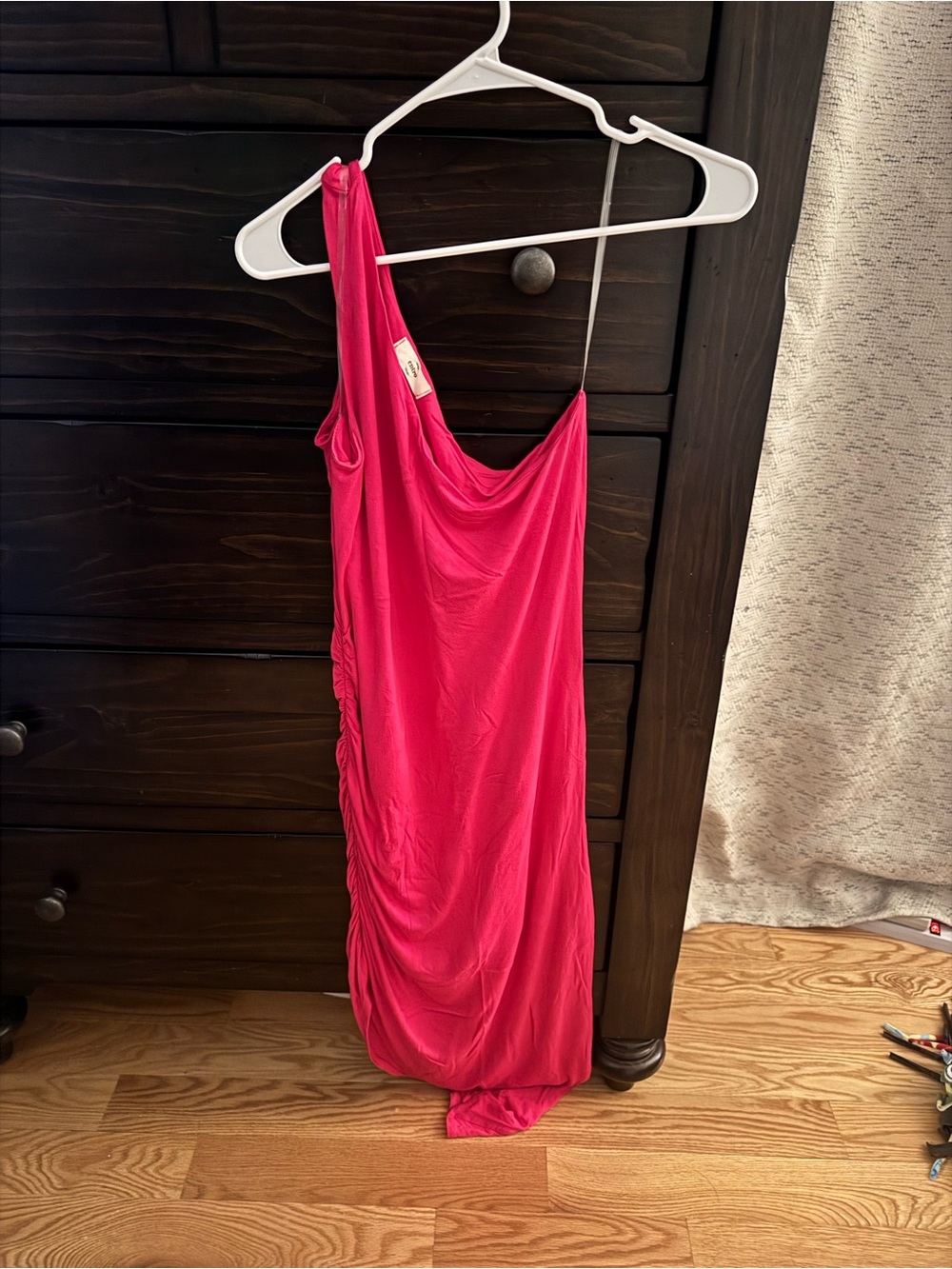 Pink Blush Maternity Pink One-Shoulder Dress